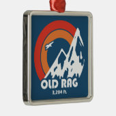 Old Rag Mountain Sun Eagle Metalen Ornament (Rechts)