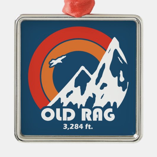 Old Rag Mountain Sun Eagle Metalen Ornament (Voorkant)