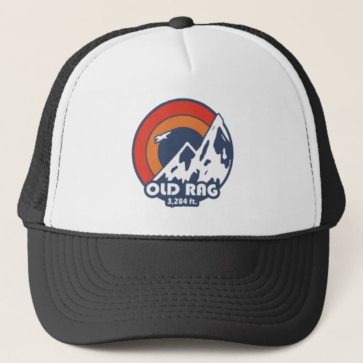 Old Rag Mountain Sun Eagle Trucker Pet (Voorkant)