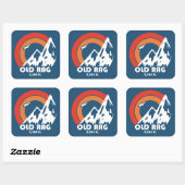 Old Rag Mountain Sun Eagle Vierkante Sticker (Vel)