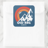 Old Rag Mountain Sun Eagle Vierkante Sticker (Tas)