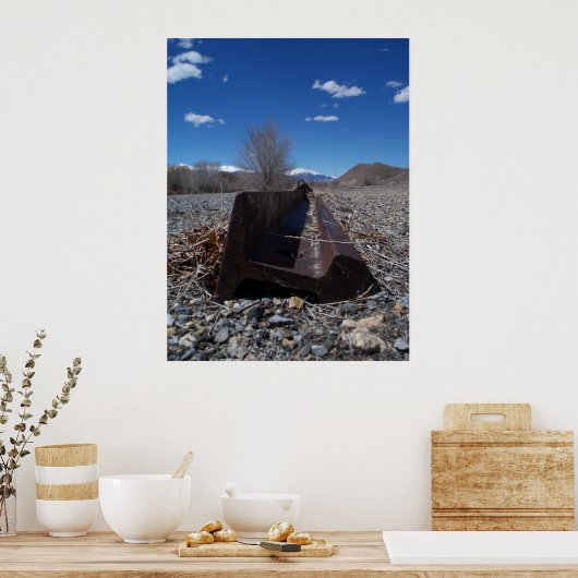 Old Railroad Yard Poster (Keuken)