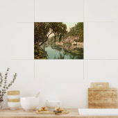 Old Reach, Thorpe, Norwich Norfolk, archiefafdruk Poster (Keuken)