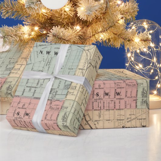 Old Reading PA Map (1877)  Pennsylvania Pre Cadeaupapier (Feestdagen)