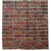 Old Red Brick Wall Douchegordijn (Voorkant)