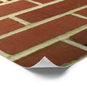 Old Red Brick Wall Poster (Hoek)
