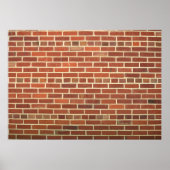 Old Red Brick Wall Poster (Voorkant)
