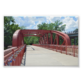 Old Red Bridge, Kansas City, Missouri Foto Afdruk