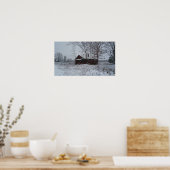 Old Red House Poster (Keuken)