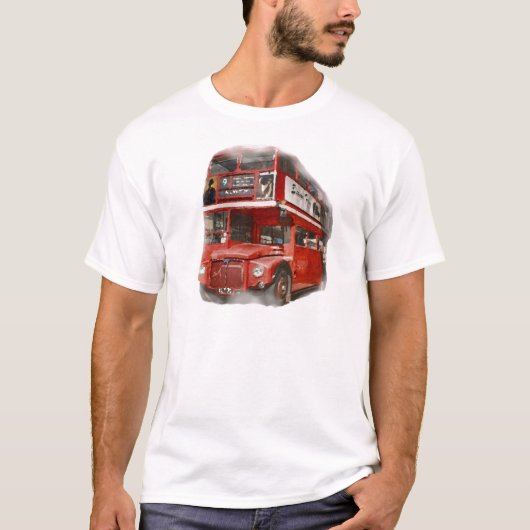 Old Red London Bus T-shirt (Voorkant)