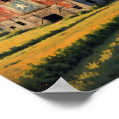 Old Red Texas Barn Digital Poster (Hoek)