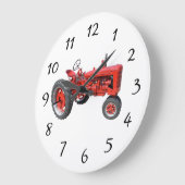 Old Red Tractor Grote Klok (Hoek)