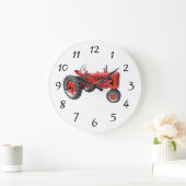 Old Red Tractor Grote Klok (Huis)