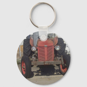 Old Red Tractor Sleutelhanger