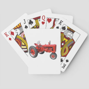 Old Red Tractor Speelkaarten