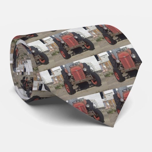 Old Red Tractor Stropdas (Opgerold)