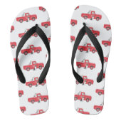 Old Red Truck Boerderij Ranch Dogs Teenslippers (Voetbed)