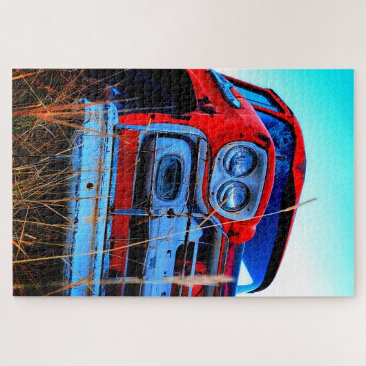 Old Red Truck Legpuzzel (Horizontaal)