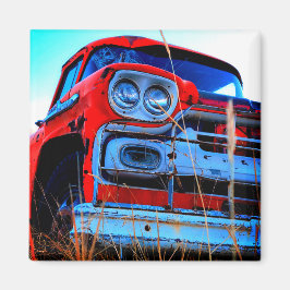 Old Red Truck Magneet