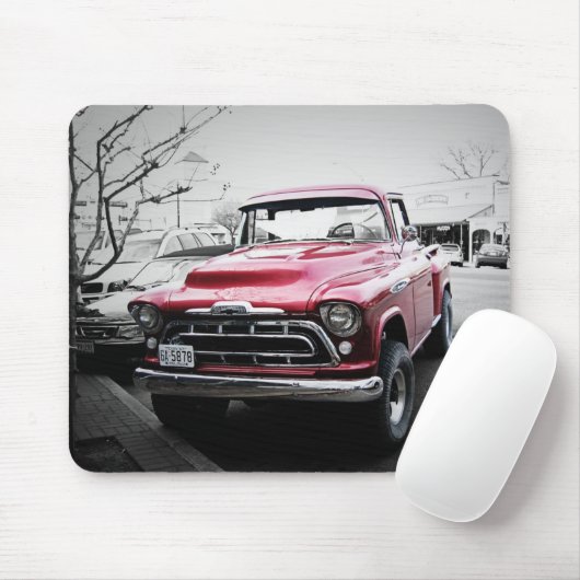 Old Red Truck Muismat (Met muis)