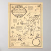 Old Rhode Island Pictorial Map (1925) Poster (Voorkant)