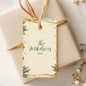 Old Ribbon Rustic Christmas Party Cadeaulabel