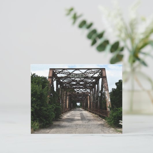 Old River Bridge Briefkaart (Staand voorkant)