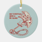 Old Rock klimmen cam grappig Keramisch Ornament (Voorkant)