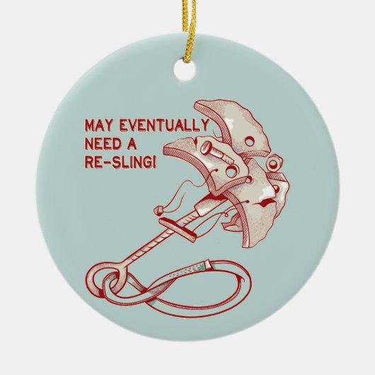 Old Rock klimmen cam grappig Keramisch Ornament (Voorkant)