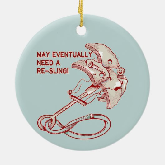 Old Rock klimmen cam grappig Keramisch Ornament (Achterkant)