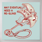 Old Rock klimmen cam grappig Poster (Voorkant)