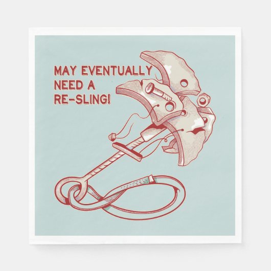 Old Rock klimmen cam grappig Servet (Voorkant)