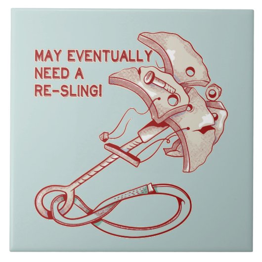 Old Rock klimmen cam grappig Tegeltje (Voorkant)