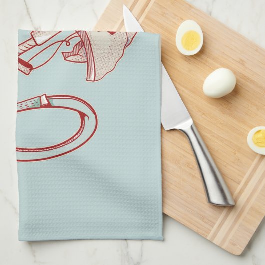 Old Rock klimmen cam grappig Theedoek (Quarter Fold)