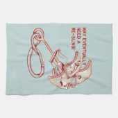 Old Rock klimmen cam grappig Theedoek (Horizontaal)