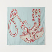 Old Rock klimmen cam grappig Wandkleed (Voorkant (horizontaal))