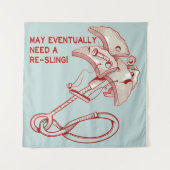 Old Rock klimmen cam grappig Wandkleed (Voorkant)