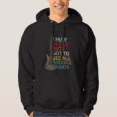 Old Rock Music Band Lover Guitar Musician Hoodie (Voorkant)