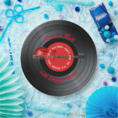 Old Rocker gast Guitar Record Birthday Party Papieren Bordje (Feest)