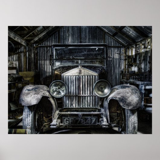 Old Rolls Royce Poster (Voorkant)