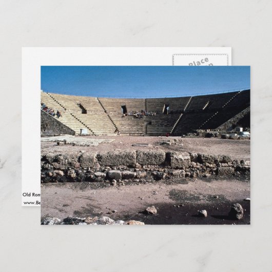 Old Roman amphitheater, Caesaria, Israël Briefkaart (Voorkant / Achterkant)
