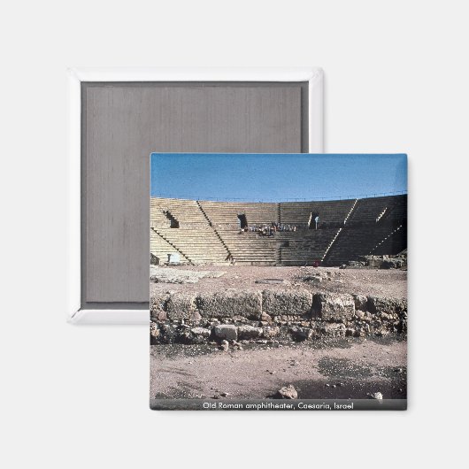 Old Roman amphitheater, Caesaria, Israël Magneet (Voorkant / Achterkant)