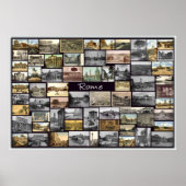 Old Rome Collage Poster (Voorkant)
