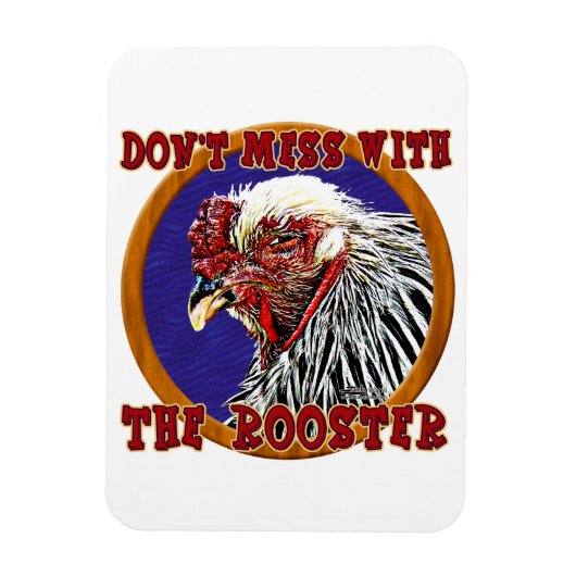 Old Rooster Magneet (Verticaal)