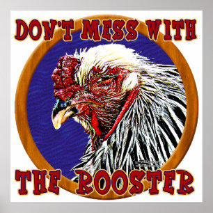 Old Rooster Poster