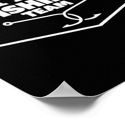 Old Row Fishing Team Funny For Men Women  Poster (Hoek)