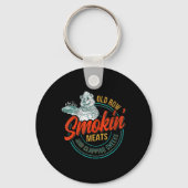 Old Row Smokin' Meats and Clapping Cheeks Funny BB Sleutelhanger (Voorkant)
