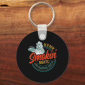 Old Row Smokin' Meats and Clapping Cheeks Funny BB Sleutelhanger (Voorkant)