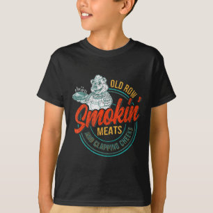 Old Row Smokin' Meats and Clapping Cheeks Funny BB T-shirt