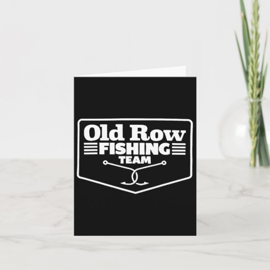 Old Row Vist Team Funny voor Mannen Vrouwen Kaart (Voorkant)
